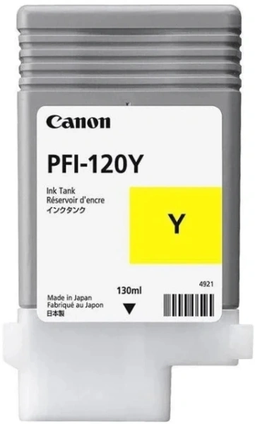 Картридж струйный Canon PFI-120 Y 2888C001 желтый (130мл) для Canon imagePROGRAF TM-200/205