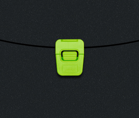Портфель Бюрократ Black Opal BLPP01LETT 1 отдел. A4 пластик 0.7мм черный/салатовый