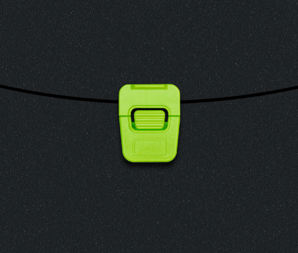 Портфель Бюрократ Black Opal BLPP01LETT 1 отдел. A4 пластик 0.7мм черный/салатовый