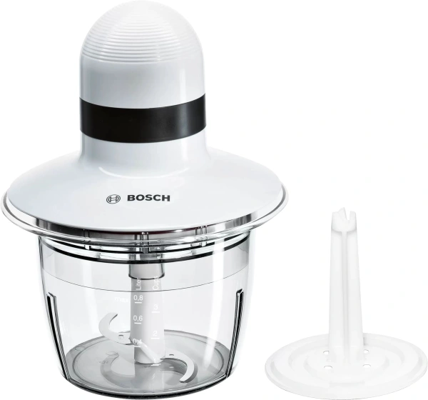Измельчитель электрический Bosch MMR08A1 0.8л. 400Вт белый/черный