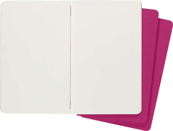 Блокнот Moleskine CAHIER JOURNAL CH018D17 Large 130х210мм обложка картон 80стр. нелинованный розовый неон (3шт)