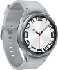Смарт-часы Samsung Galaxy Watch 6 Classic 47мм 1.5" AMOLED корп.сереб. рем.серебристый (SM-R960NZSAC