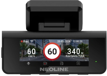 Видеорегистратор Neoline Argus Dual черный 2160x3840 140гр. GPS внутренняя память:256Mb карта в комплекте:64Gb Sigmastar SSG86296