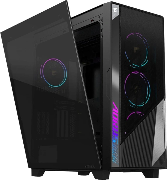 Корпус Gigabyte Aorus GB-AC500G ST черный без БП ATX 3x120mm 6x140mm 2xUSB3.0 1xUSB3.1 audio bott PSU