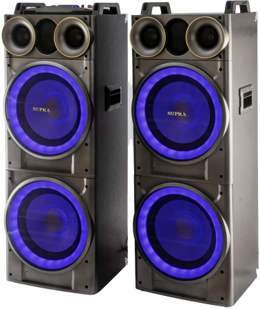 Минисистема Supra SMB-2150 черный 200Вт/FM/USB/BT/SD (в компл.: активн.+пассив.колонки)