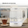 Чайник электрический Starwind SKG1056 1.8л. 2000Вт белый/прозрачный (корпус: стекло)
