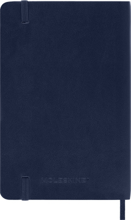 Блокнот Moleskine CLASSIC SOFT QP613B20 Pocket 90x140мм 192стр. нелинованный мягкая обложка синий сапфир