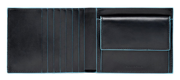 Кошелек мужской Piquadro Blue Square PU1239B2R/N черный натур.кожа