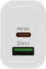 Сетевое зар./устр. Hoco N63 Gentle 30W 3A (PD) USB-A/Type-C универсальное белый (44402)