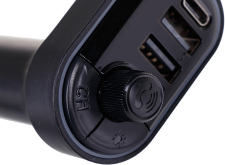 Автомобильный FM-модулятор ACV FMT-128B черный MicroSD BT USB (38762)