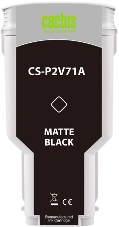 Картридж струйный Cactus CS-P2V71A №730 черный матовый (300мл) для HP Designjet T1600/1700/2600