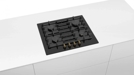 Газовая варочная поверхность Bosch PPP6B6B90R черный