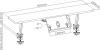 Полка Cactus CS-KD15-LBL для столов 90x21.4x29.5см голубой
