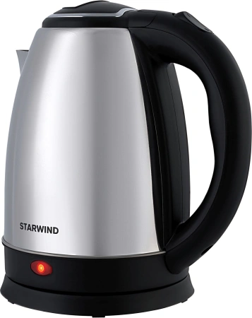 Чайник Starwind SKS1771 1.8л. 1700Вт серебристый/черный (металл/пластик)