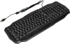 Клавиатура Defender Ultra HB-330L черный USB LED (подставка для запястий)