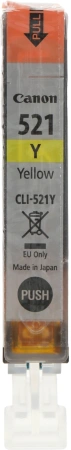 Картридж струйный Canon CLI-521Y 2936B004 желтый для Canon iP3600/4600/4700/MP540/550/560/620/630/640/980/990/MX860
