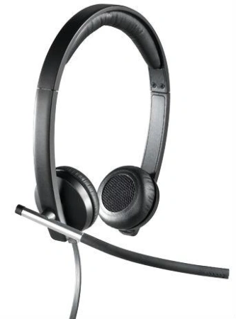 Наушники с микрофоном Logitech H650E черный 1.1м накладные оголовье (981-000519)