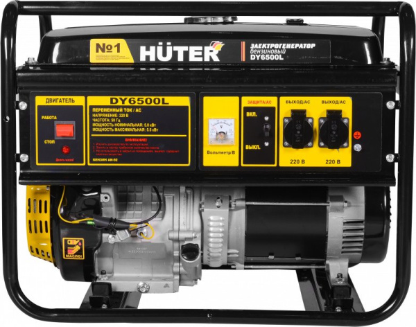 Генератор Huter DY6500L 5.5кВт