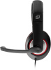 Наушники с микрофоном Оклик HS-L390G DRAGON черный/красный 1.8м мониторные оголовье (1100413)