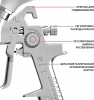 Краскораспылитель P.I.T. PSG600-A 240л/мин соп.:1.4мм бак:0.6л серебристый/белый