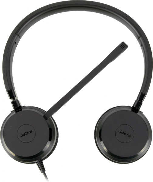Наушники с микрофоном Jabra Evolve 20 MS Stereo черный 1.2м накладные USB оголовье (4999-823-109)