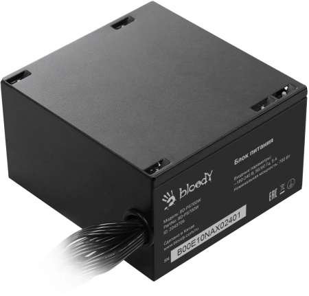 Блок питания Bloody ATX 700W BD-PS700W 80 PLUS WHITE (20+4pin) APFC 120mm fan 6xSATA RTL