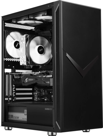 Корпус Accord 3501 черный без БП ATX 2xUSB2.0 1xUSB3.0 1xUSB3.1 audio bott PSU