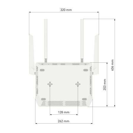 Роутер беспроводной Keenetic Peak (KN-2710) AC2600 10/100/1000BASE-TX/SFP/4g ready