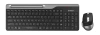 Клавиатура + мышь A4Tech Fstyler FB2535C клав:черный/серый мышь:черный/серый USB беспроводная Bluetooth/Радио slim (FB2535C SMOKY GREY)
