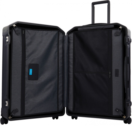 Чемодан Piquadro PQ-LM (BV4428PQLM/NO) 51x75x28см 82л. 5.46кг. поликарбонат/натур.кожа черный матов.
