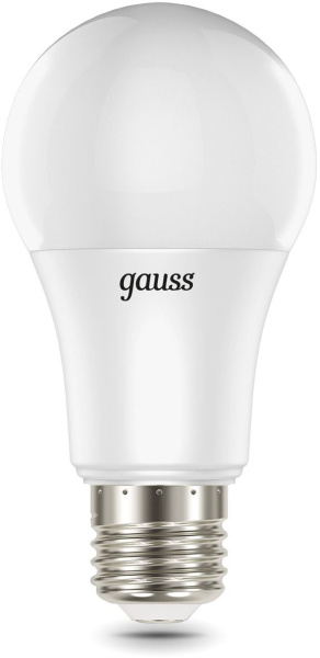 Лампа светодиодная Gauss 102102410 10Вт цок.:E27 груша 220B св.свеч.RGB A60 (упак.:1шт)