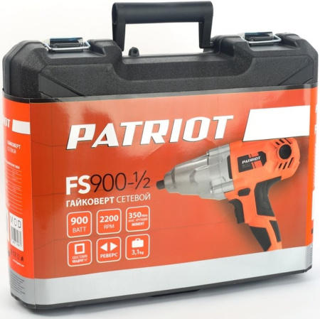 Гайковерт Patriot FS 900 900Вт патрон:квад.1/2" (120301430)