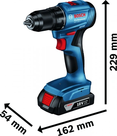 Дрель-шуруповерт Bosch GSR 185-LI аккум. патрон:быстрозажимной (06019K3005)