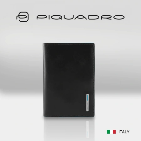 Обложка для документов мужской Piquadro Blue Square PP5256B2/N черный натур.кожа