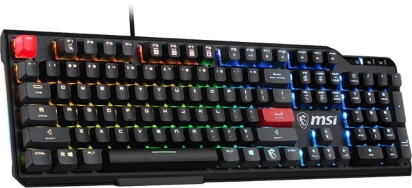 Клавиатура MSI VIGOR GK41 DUSK LR RU механическая черный/серый USB Multimedia for gamer LED (S11-04R