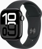 Смарт-часы Apple Watch Series 10 A2986 42мм OLED корп.черный Sport Band рем.черный (MWWE3LW/A)