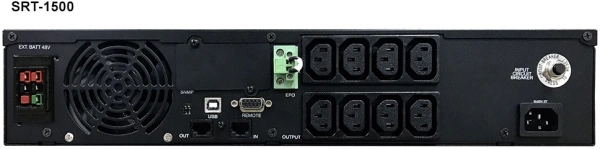 Источник бесперебойного питания Powercom Smart King RT SRT-1500A LCD 1350Вт 1500ВА черный