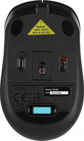Мышь A4Tech Fstyler FB10C черный оптическая (2400dpi) беспроводная BT/Radio USB (4but)