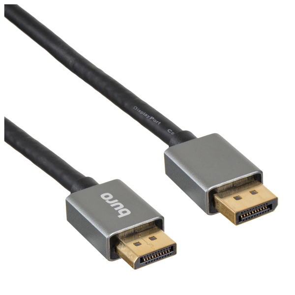 Кабель аудио-видео Buro DisplayPort (m)/DisplayPort (m) 1.5м. позолоч.конт. черный (BHP-DPP-1.4-1.5G)