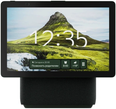 Умная колонка Yandex Станция Дуо Макс Zigbee голос.п.:Алиса зеленый 60W 1.0 BT/Wi-Fi 10м (YNDX-00055