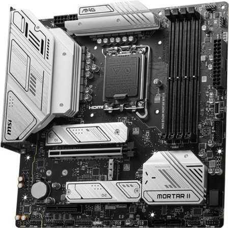 Материнская плата MSI MAG B760M MORTAR WIFI II Soc-1700 Intel B760 4xDDR5 mATX AC`97 8ch(7.1) 2.5Gg+