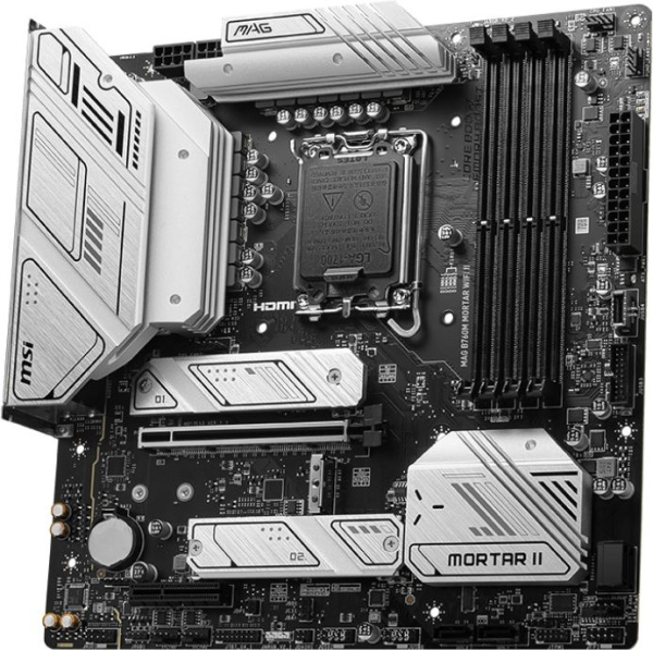 Материнская плата MSI MAG B760M MORTAR WIFI II Soc-1700 Intel B760 4xDDR5 mATX AC`97 8ch(7.1) 2.5Gg+
