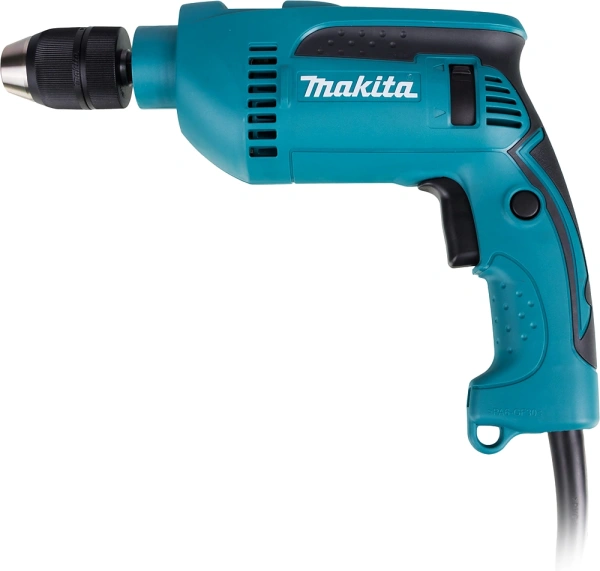 Дрель ударная Makita HP1641K 680Вт патрон:быстрозажимной реверс (кейс в комплекте)