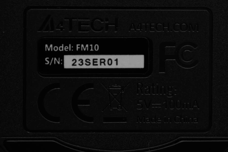 Мышь A4Tech Fstyler FM10 черный/оранжевый оптическая (1600dpi) USB (4but)