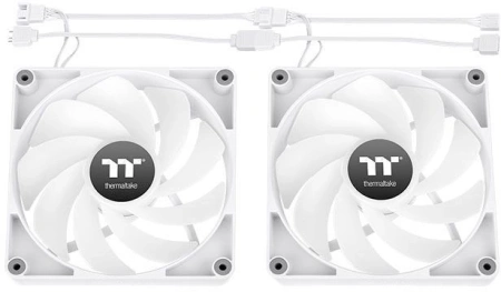 Вентилятор для корпуса Thermaltake CT140 Sync Reverse ARGB 140х140x25 белый 4-pin 32.8дБ (упак.:2шт) (CL-F176-PL14SW-A) Ret