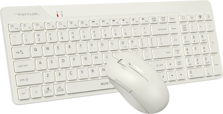 Клавиатура + мышь A4Tech Fstyler FG2300 Air клав:бежевый мышь:бежевый USB беспроводная slim (FG2300