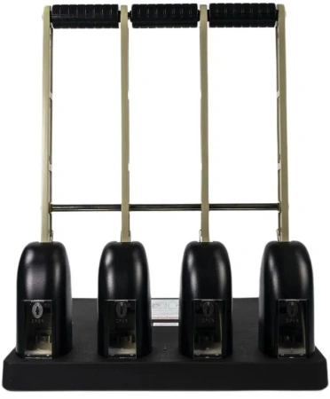 Дырокол Kw-Trio Heavy Duty 954 макс.:150лист. металл/пластик черный отв.:4 с линейкой