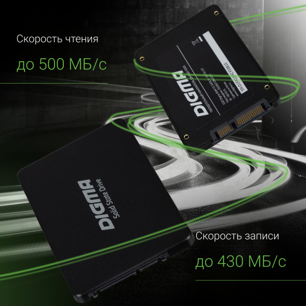 Накопитель SSD Digma SATA III 128Gb DGSR2128GY23T Run Y2 2.5"