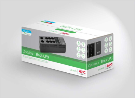 Источник бесперебойного питания APC Back-UPS BE650G2-RS 400Вт 650ВА черный