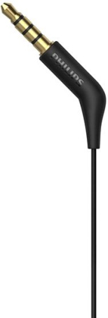 Гарнитура вкладыши Philips TAE1105BK/00 1.2м черный проводные в ушной раковине